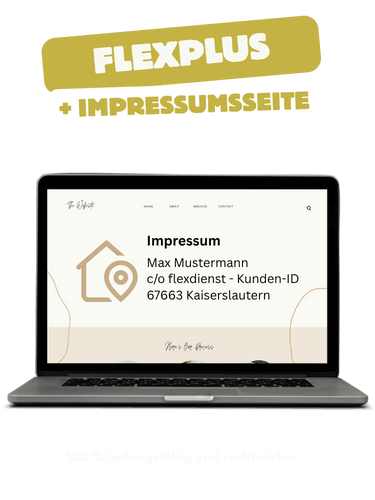FlexPlus die ladungsfähige Adresse für dein Impressum von flexdienst.de
