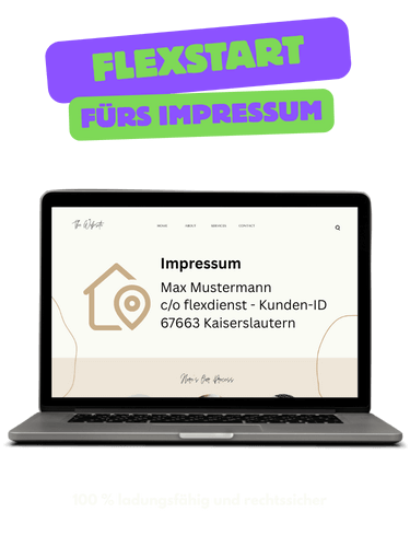 FlexStart die ladungsfähige Adresse für dein Impressum von flexdienst.de