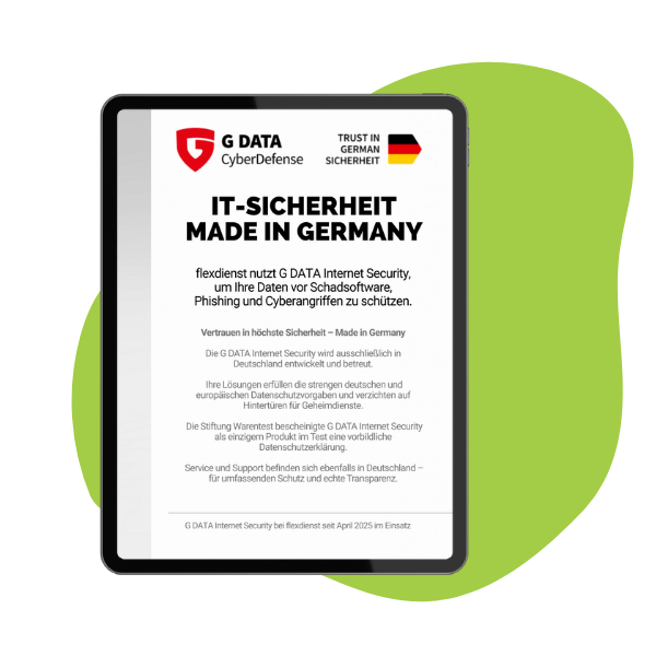 Sicherheit der IT bei flexeienst von G Data