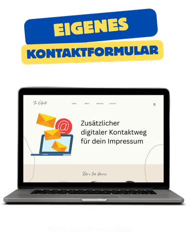 Zweiter Kontaktweg für dein Impressum das Kontaktformular